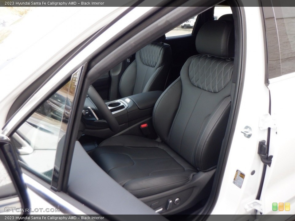 Black Interior Front Seat for the 2023 Hyundai Santa Fe Calligraphy AWD #146654264