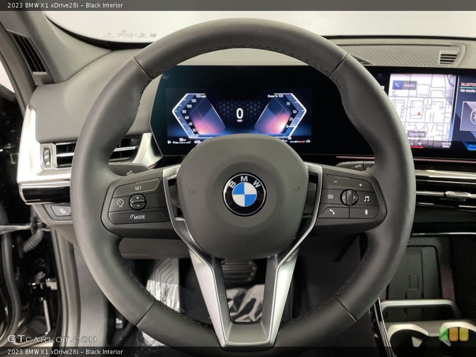 Black Interior Steering Wheel for the 2023 BMW X1 xDrive28i #146654276