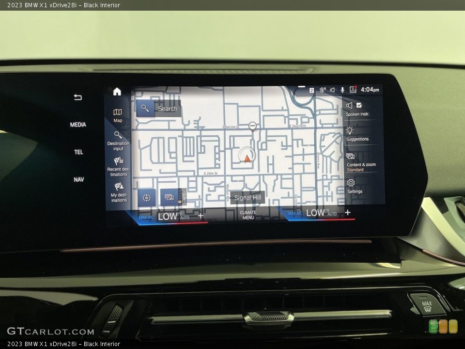 Black Interior Navigation for the 2023 BMW X1 xDrive28i #146654393