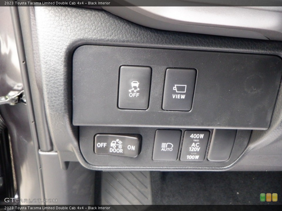 Black Interior Controls for the 2023 Toyota Tacoma Limited Double Cab 4x4 #146654474