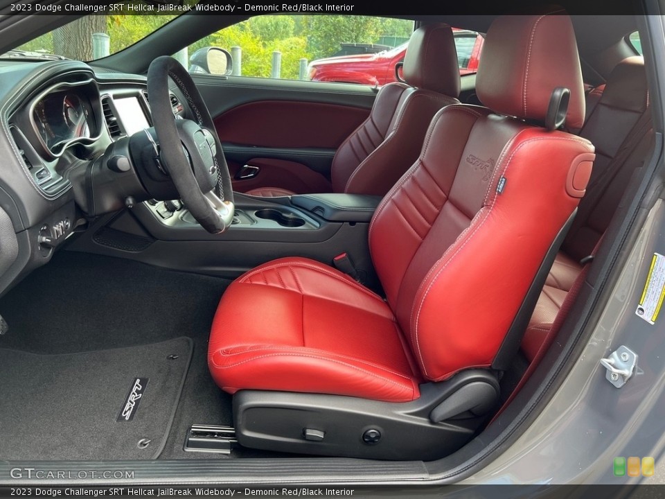 Demonic Red/Black Interior Photo for the 2023 Dodge Challenger SRT Hellcat JailBreak Widebody #146654696
