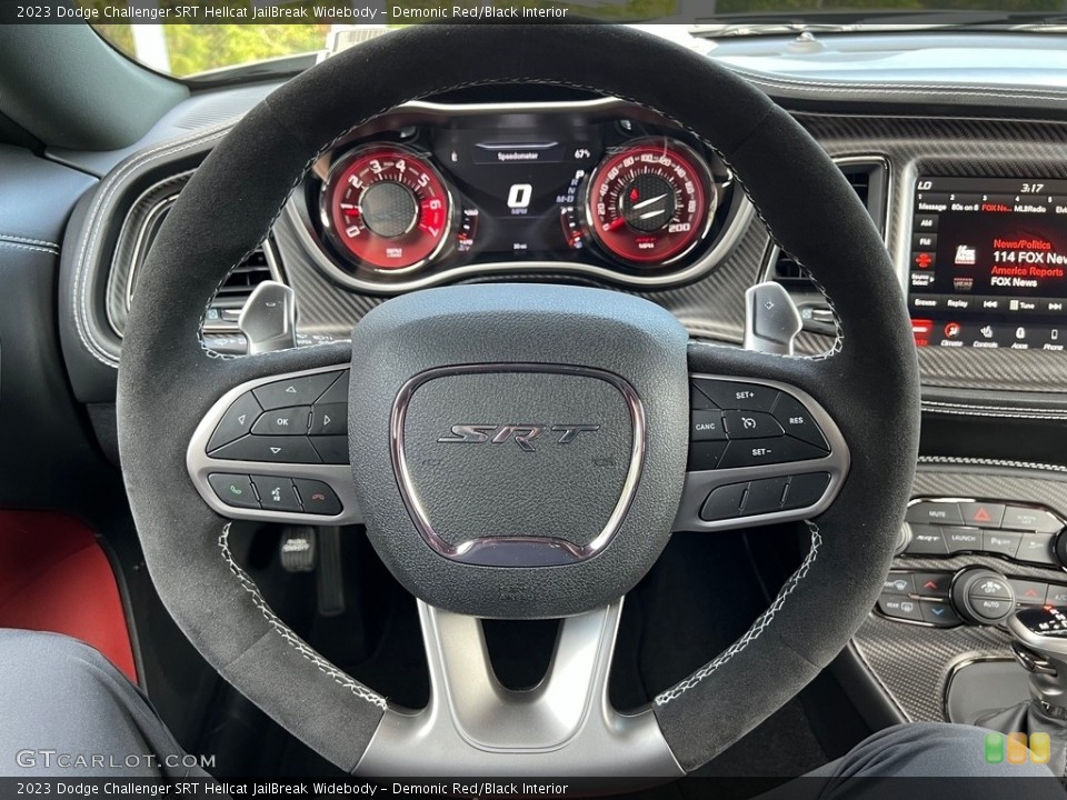 Demonic Red/Black Interior Steering Wheel for the 2023 Dodge Challenger SRT Hellcat JailBreak Widebody #146654858