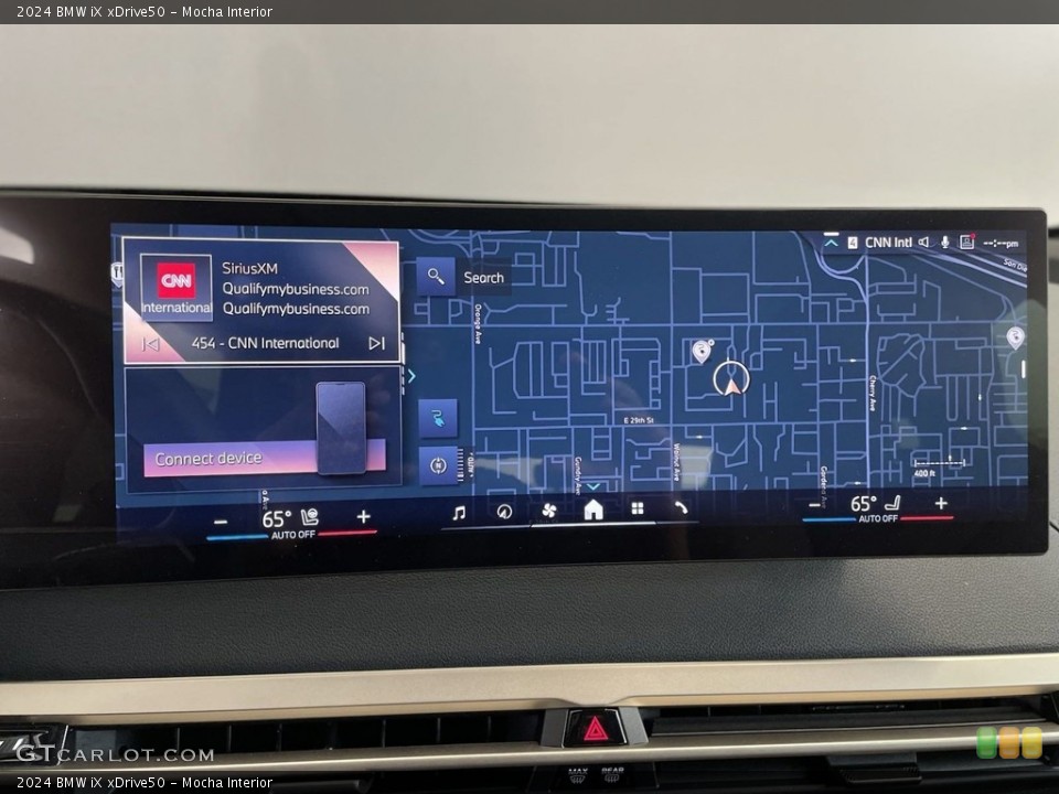 Mocha Interior Navigation for the 2024 BMW iX xDrive50 #146654970