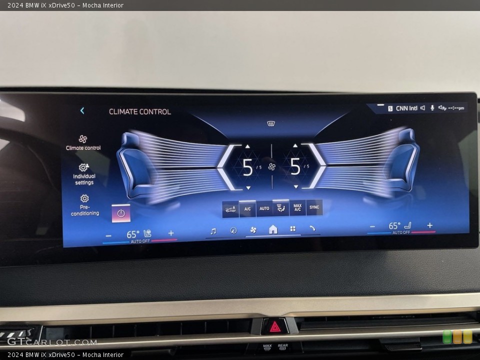 Mocha Interior Gauges for the 2024 BMW iX xDrive50 #146655043