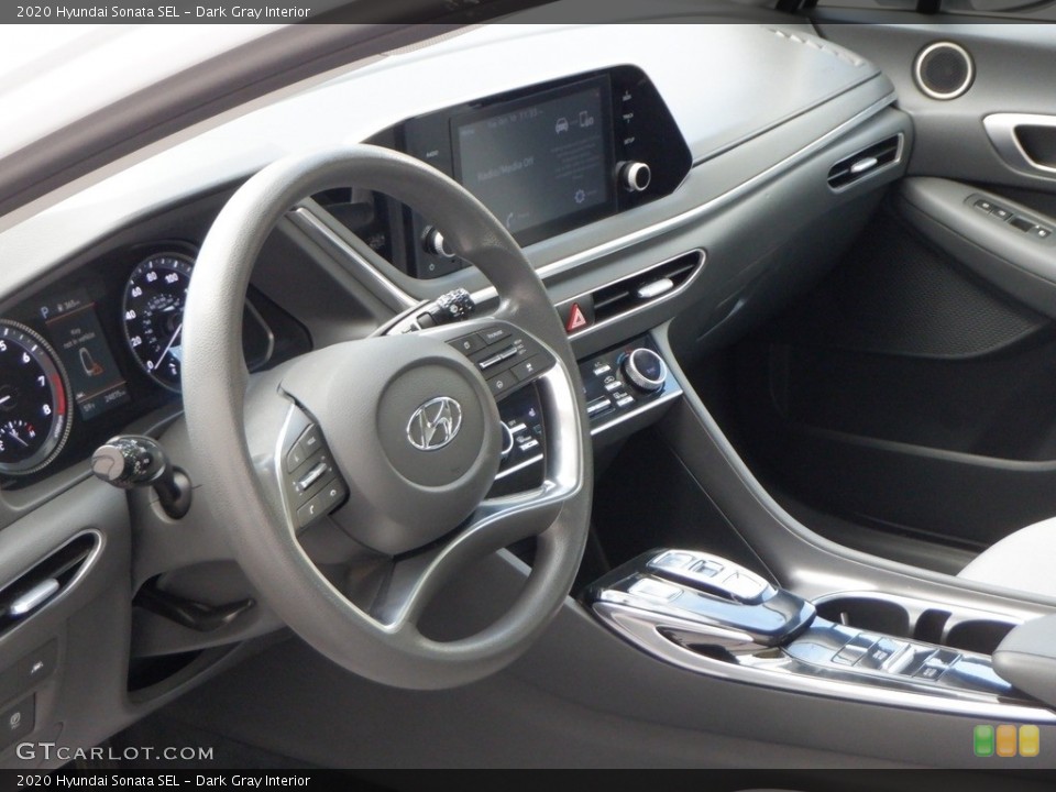 Dark Gray Interior Dashboard for the 2020 Hyundai Sonata SEL #146655171