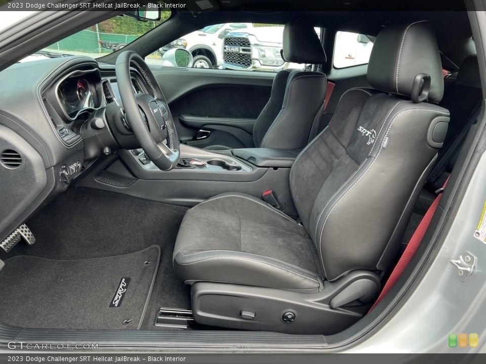 Black Interior Front Seat for the 2023 Dodge Challenger SRT Hellcat JailBreak #146655440