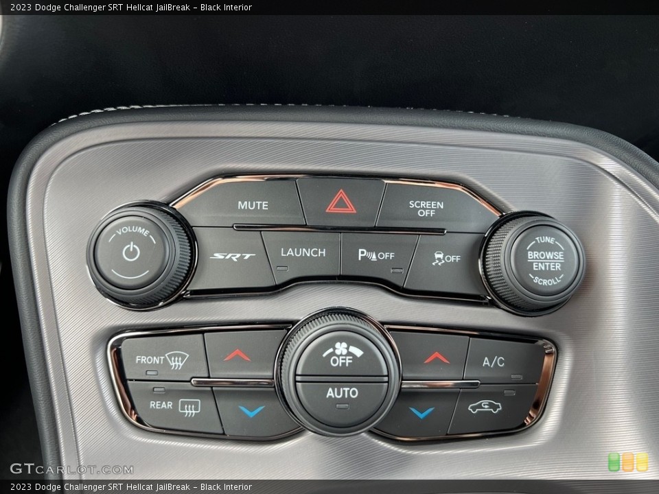 Black Interior Controls for the 2023 Dodge Challenger SRT Hellcat JailBreak #146655717