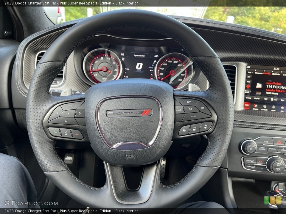 Black Interior Steering Wheel for the 2023 Dodge Charger Scat Pack Plus Super Bee Special Edition #146656451