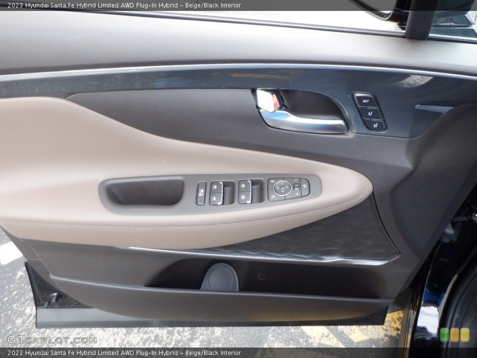 Beige/Black Interior Door Panel for the 2023 Hyundai Santa Fe Hybrid Limited AWD Plug-In Hybrid #146656781