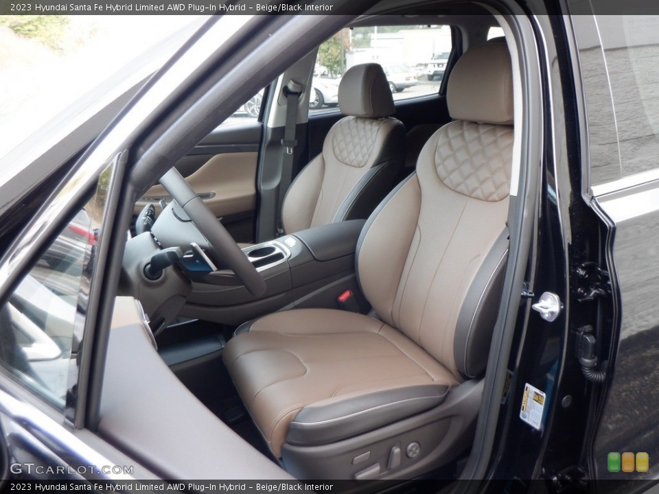 Beige/Black Interior Photo for the 2023 Hyundai Santa Fe Hybrid Limited AWD Plug-In Hybrid #146656831