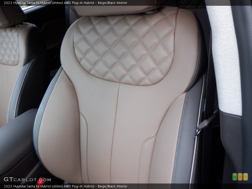 Beige/Black 2023 Hyundai Santa Fe Hybrid Interiors