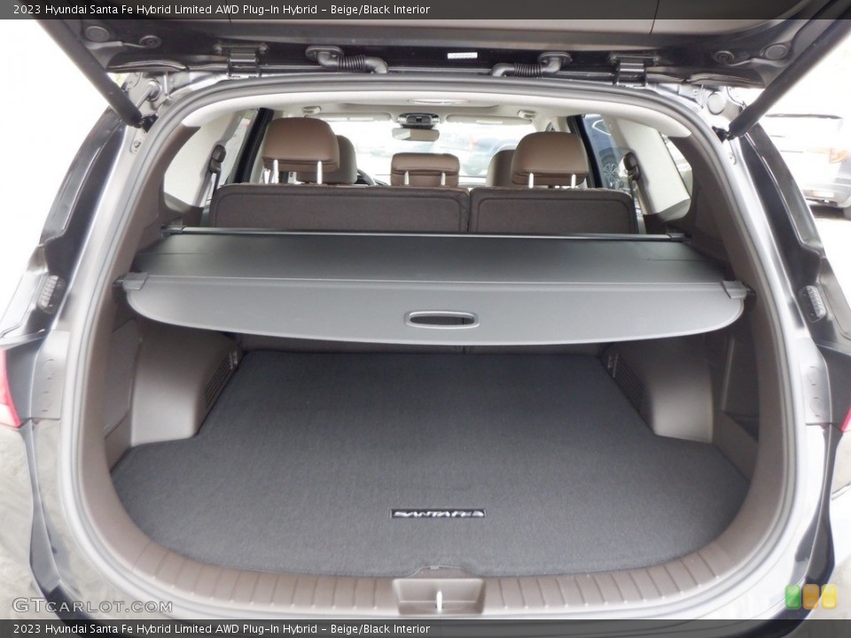 Beige/Black Interior Trunk for the 2023 Hyundai Santa Fe Hybrid Limited AWD Plug-In Hybrid #146657182