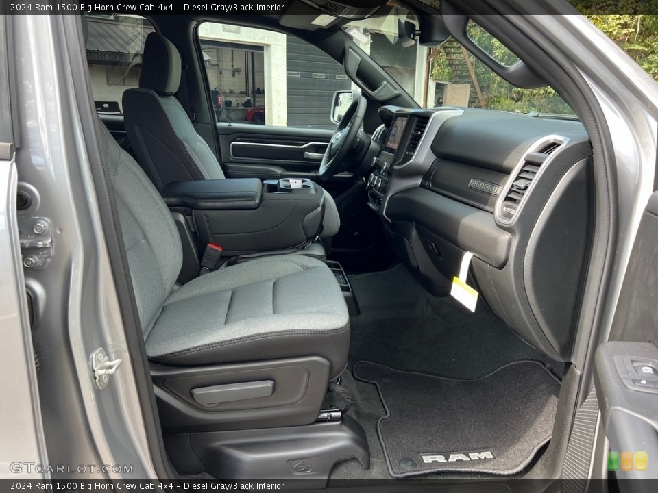Diesel Gray/Black Interior Front Seat for the 2024 Ram 1500 Big Horn Crew Cab 4x4 #146657204