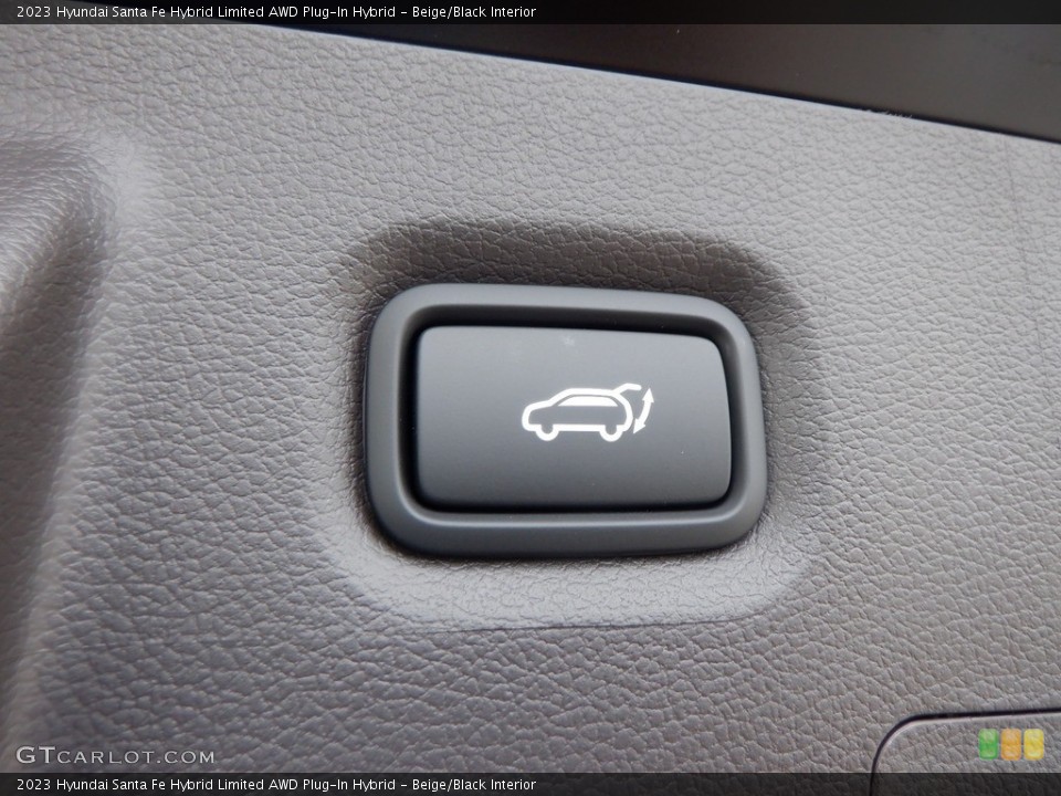 Beige/Black Interior Controls for the 2023 Hyundai Santa Fe Hybrid Limited AWD Plug-In Hybrid #146657206