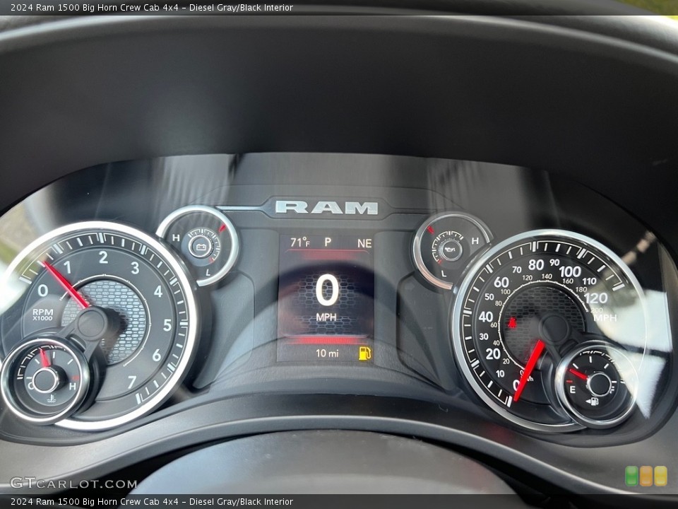 Diesel Gray/Black Interior Gauges for the 2024 Ram 1500 Big Horn Crew Cab 4x4 #146657254
