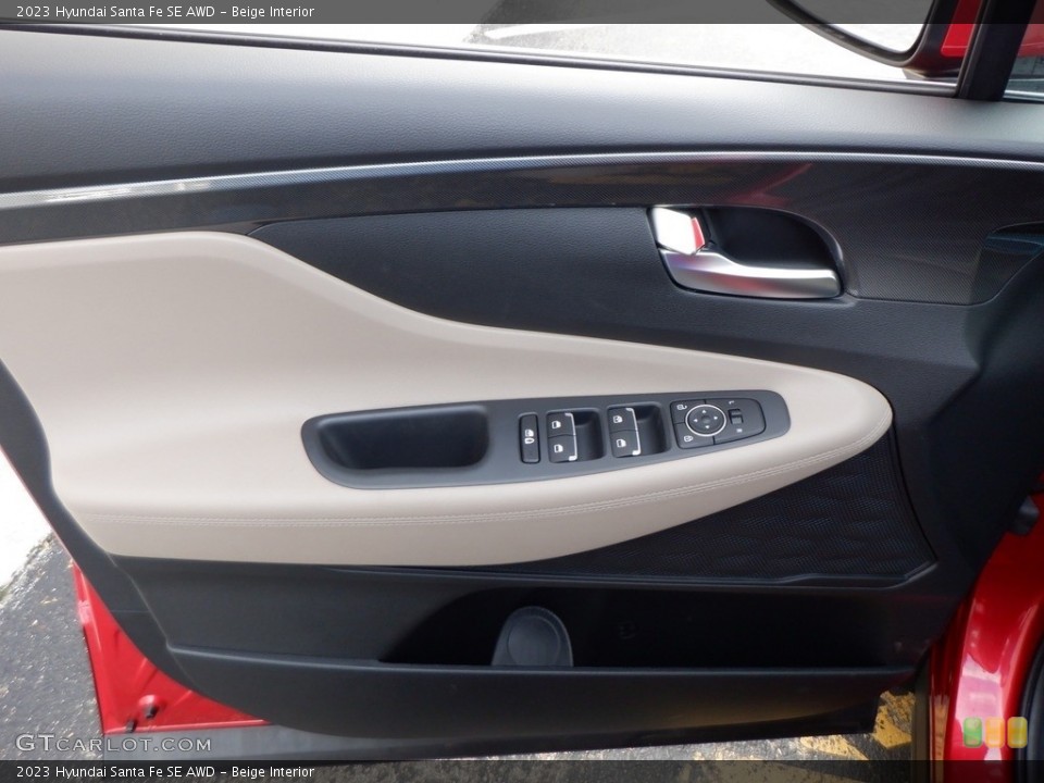 Beige Interior Door Panel for the 2023 Hyundai Santa Fe SE AWD #146657492