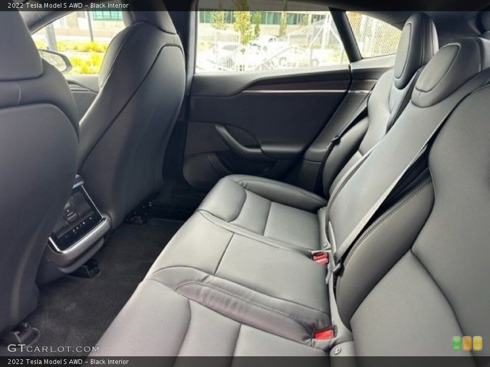 Black Interior Rear Seat for the 2022 Tesla Model S AWD #146658327
