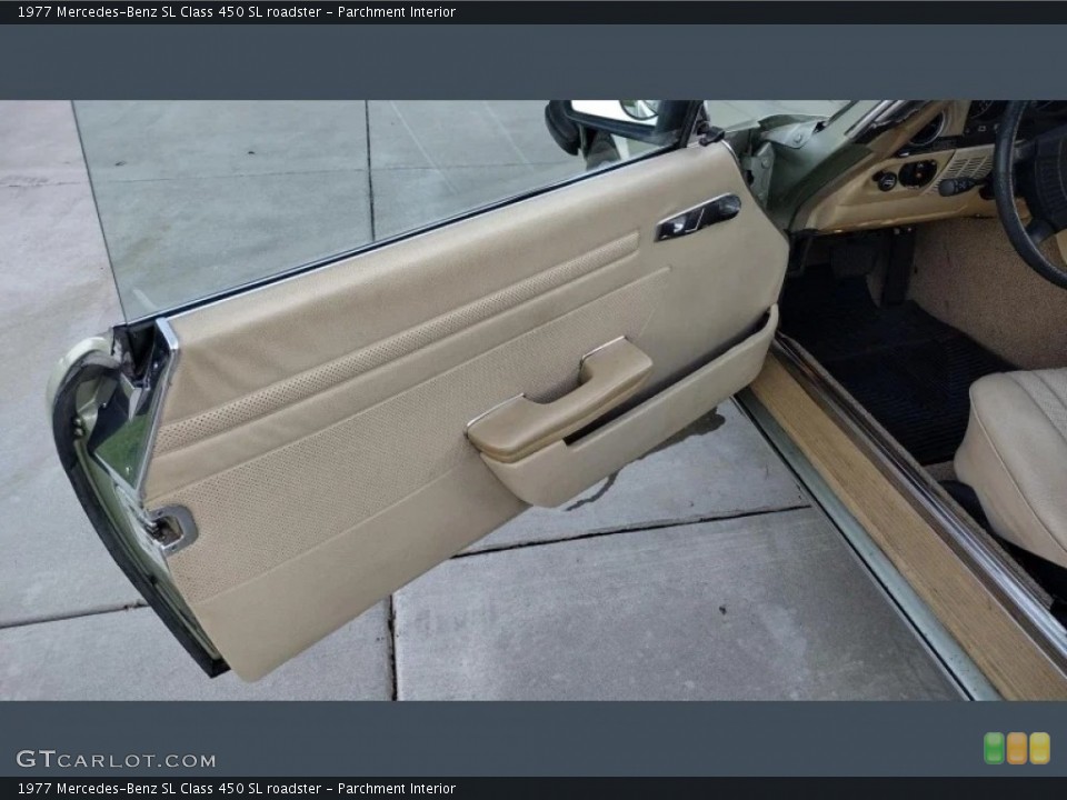 Parchment Interior Door Panel for the 1977 Mercedes-Benz SL Class 450 SL roadster #146658544