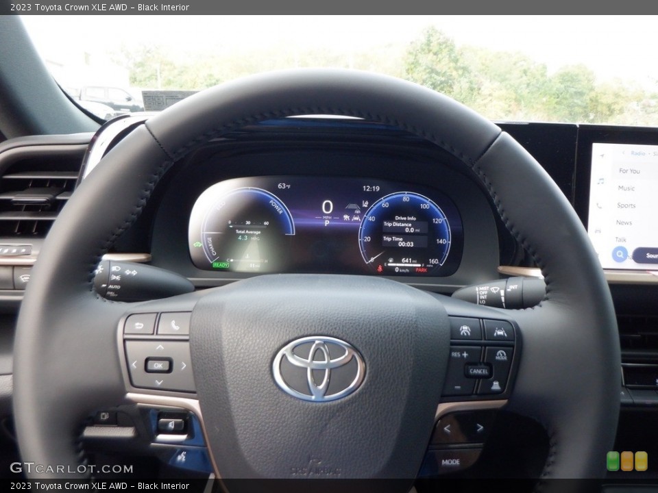 Black Interior Steering Wheel for the 2023 Toyota Crown XLE AWD #146658622