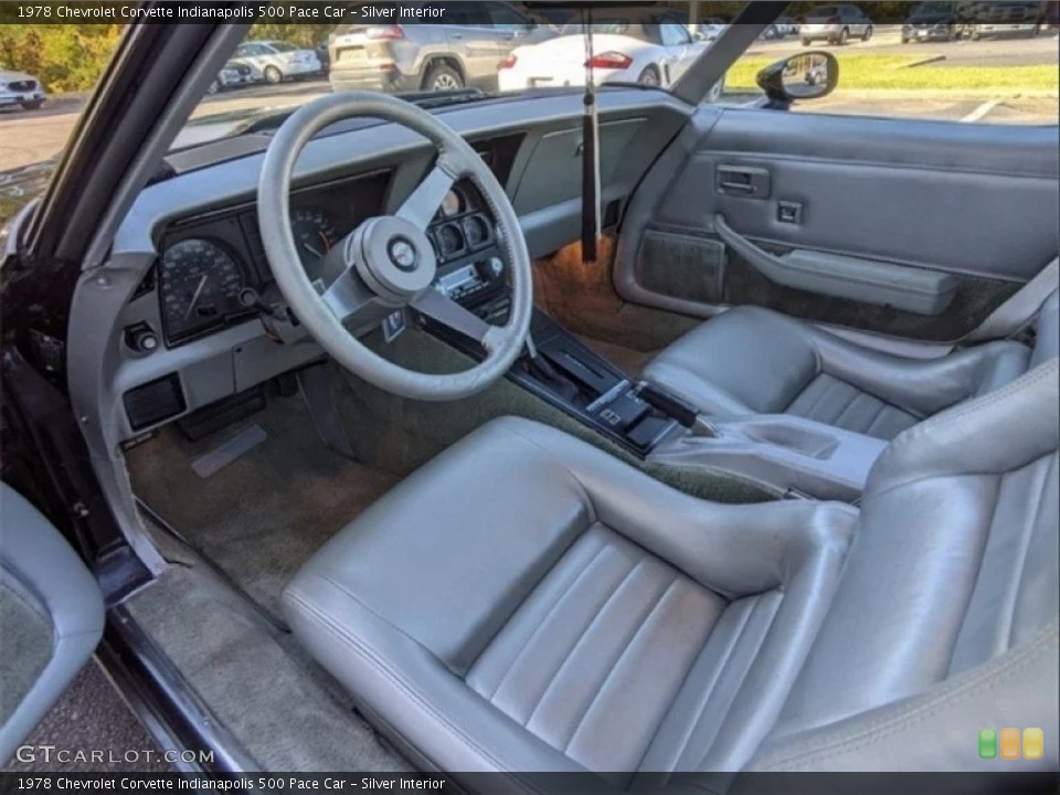 Silver Interior Photo for the 1978 Chevrolet Corvette Indianapolis 500 Pace Car #146659330