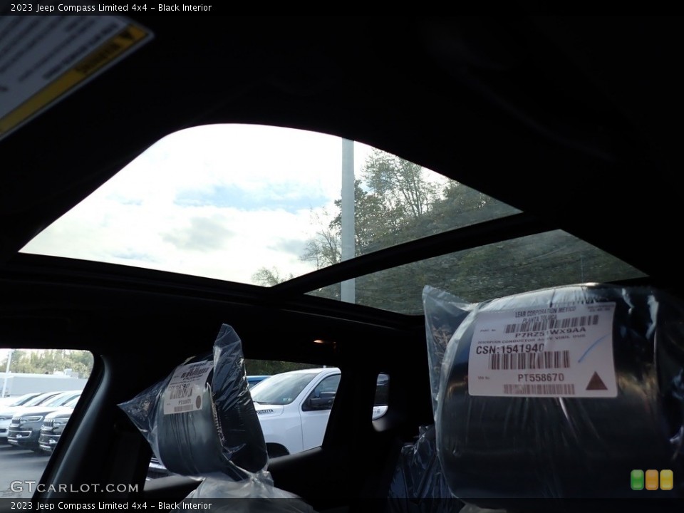 Black Interior Sunroof for the 2023 Jeep Compass Limited 4x4 #146659338
