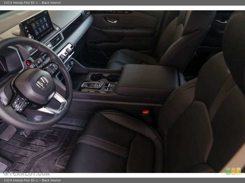 Black Interior Front Seat for the 2024 Honda Pilot EX-L #146659561