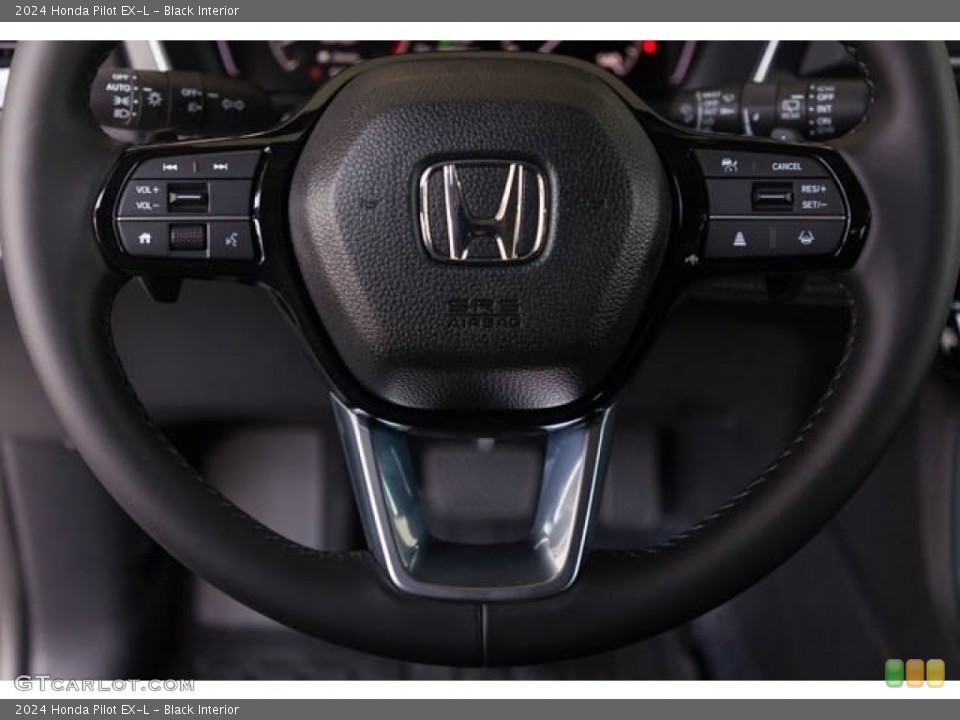 Black Interior Steering Wheel for the 2024 Honda Pilot EX-L #146659629