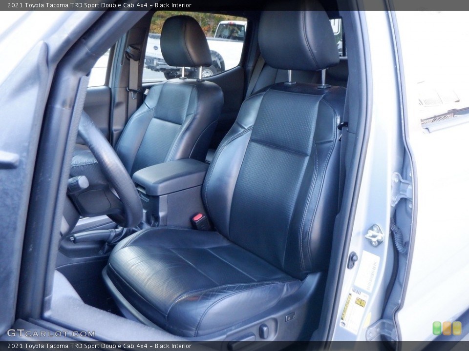 Black Interior Front Seat for the 2021 Toyota Tacoma TRD Sport Double Cab 4x4 #146659694