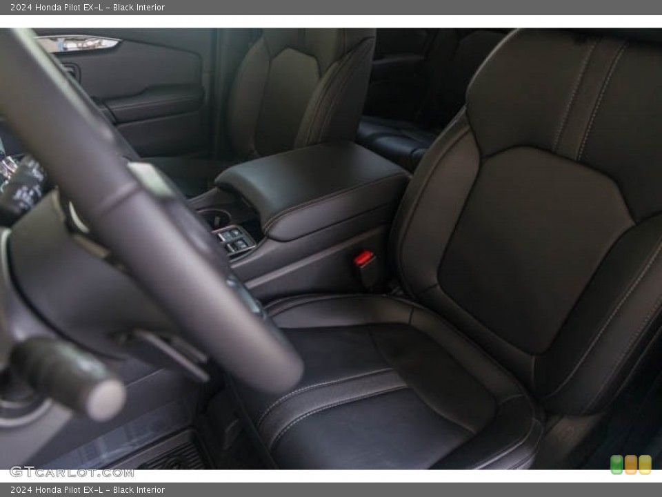 Black Interior Front Seat for the 2024 Honda Pilot EX-L #146659700