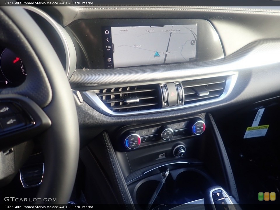 Black Interior Controls for the 2024 Alfa Romeo Stelvio Veloce AWD #146659793