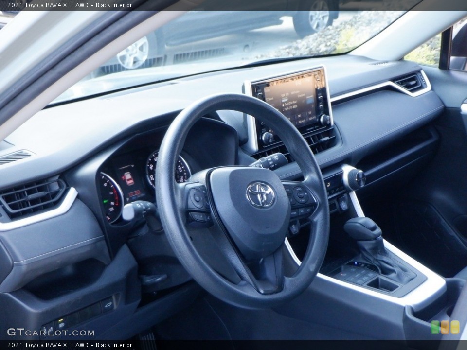 Black Interior Dashboard for the 2021 Toyota RAV4 XLE AWD #146660234