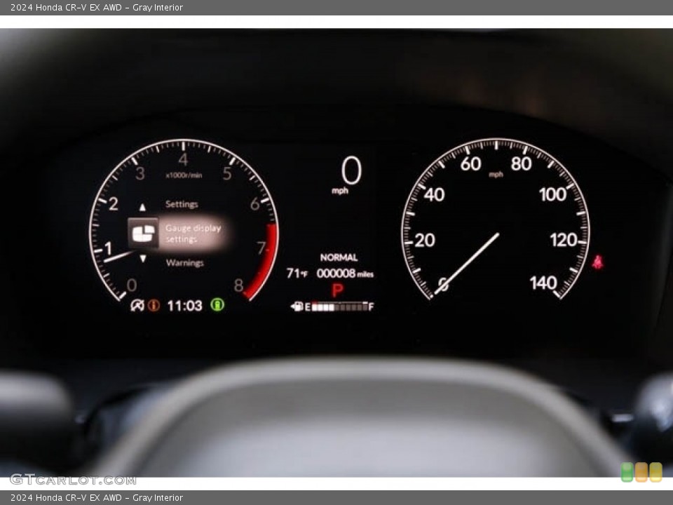 Gray Interior Gauges for the 2024 Honda CR-V EX AWD #146660357