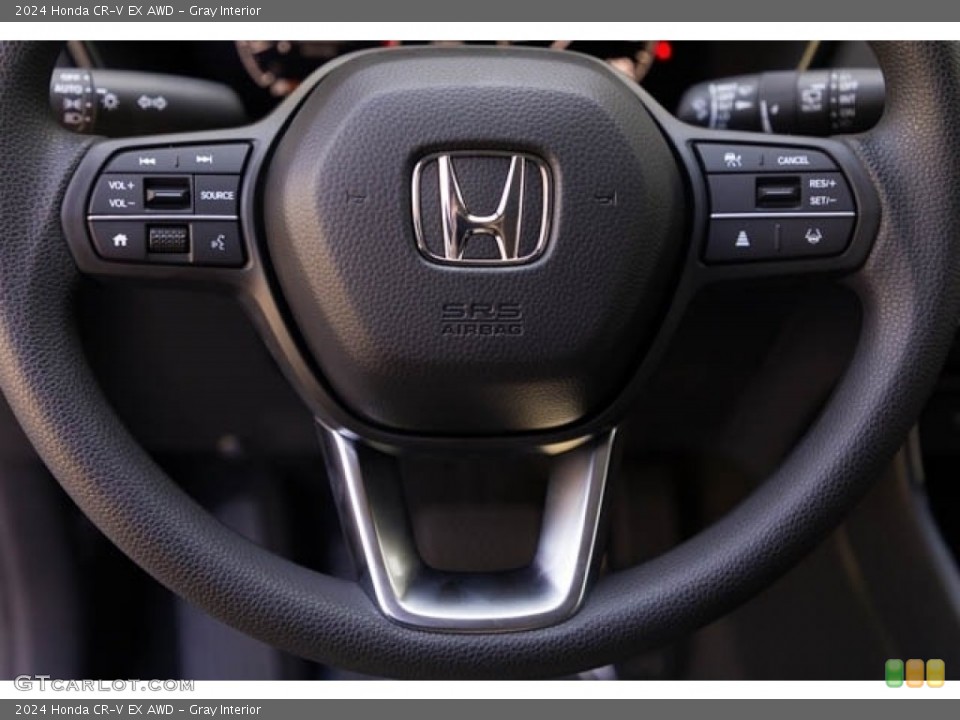 Gray Interior Steering Wheel for the 2024 Honda CR-V EX AWD #146660375