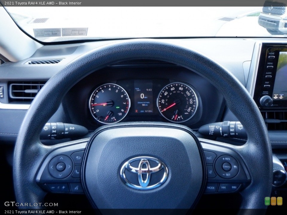 Black Interior Steering Wheel for the 2021 Toyota RAV4 XLE AWD #146660455