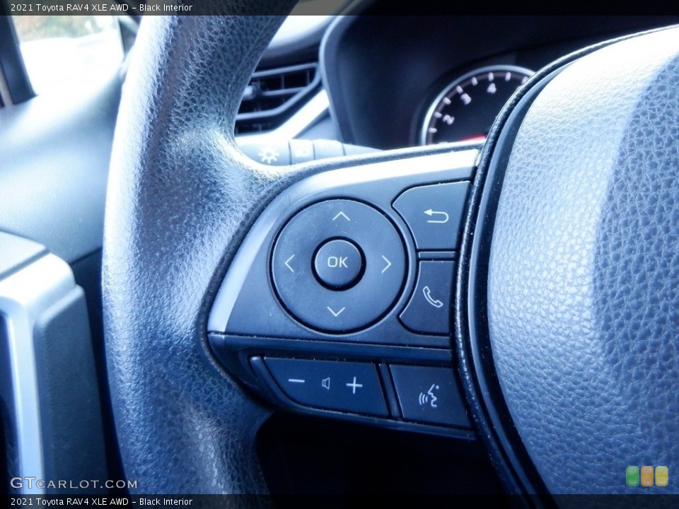 Black Interior Steering Wheel for the 2021 Toyota RAV4 XLE AWD #146660473