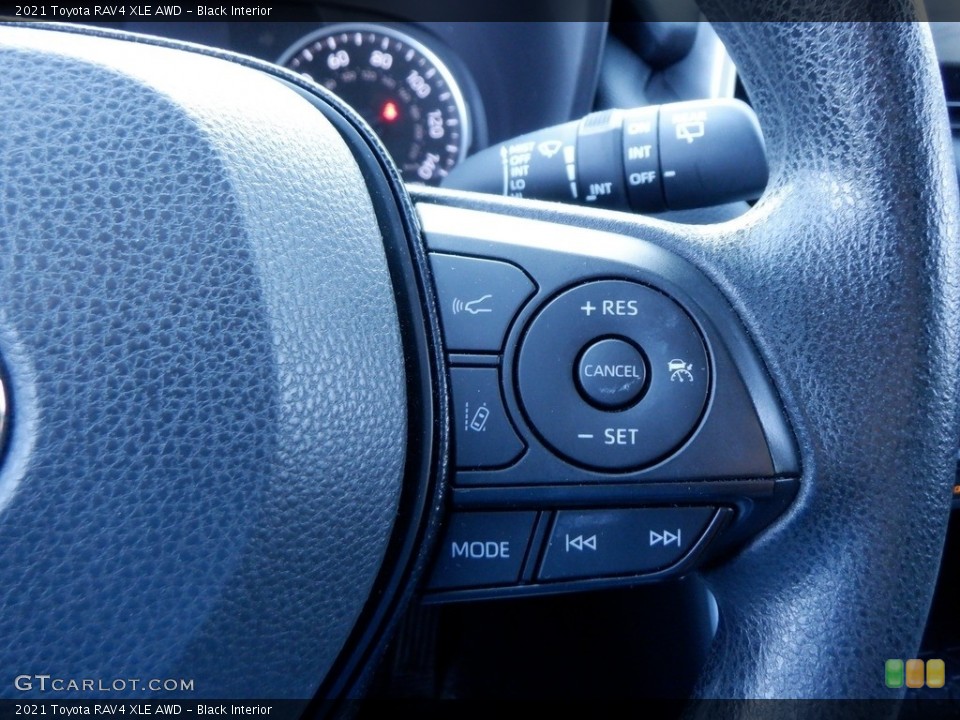 Black Interior Steering Wheel for the 2021 Toyota RAV4 XLE AWD #146660495