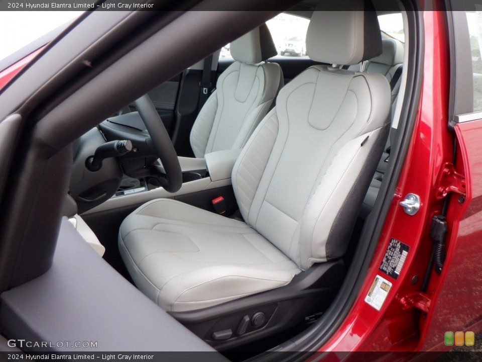 Light Gray Interior Front Seat for the 2024 Hyundai Elantra Limited #146661211