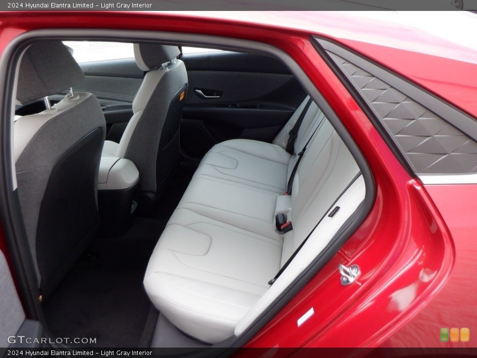 Light Gray Interior Rear Seat for the 2024 Hyundai Elantra Limited #146661359