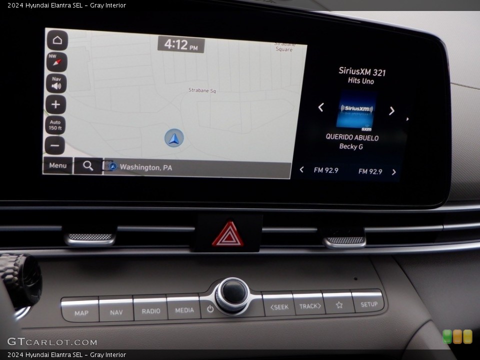 Gray Interior Controls for the 2024 Hyundai Elantra SEL #146661560