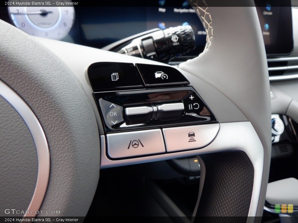 Gray Interior Steering Wheel for the 2024 Hyundai Elantra SEL #146661634