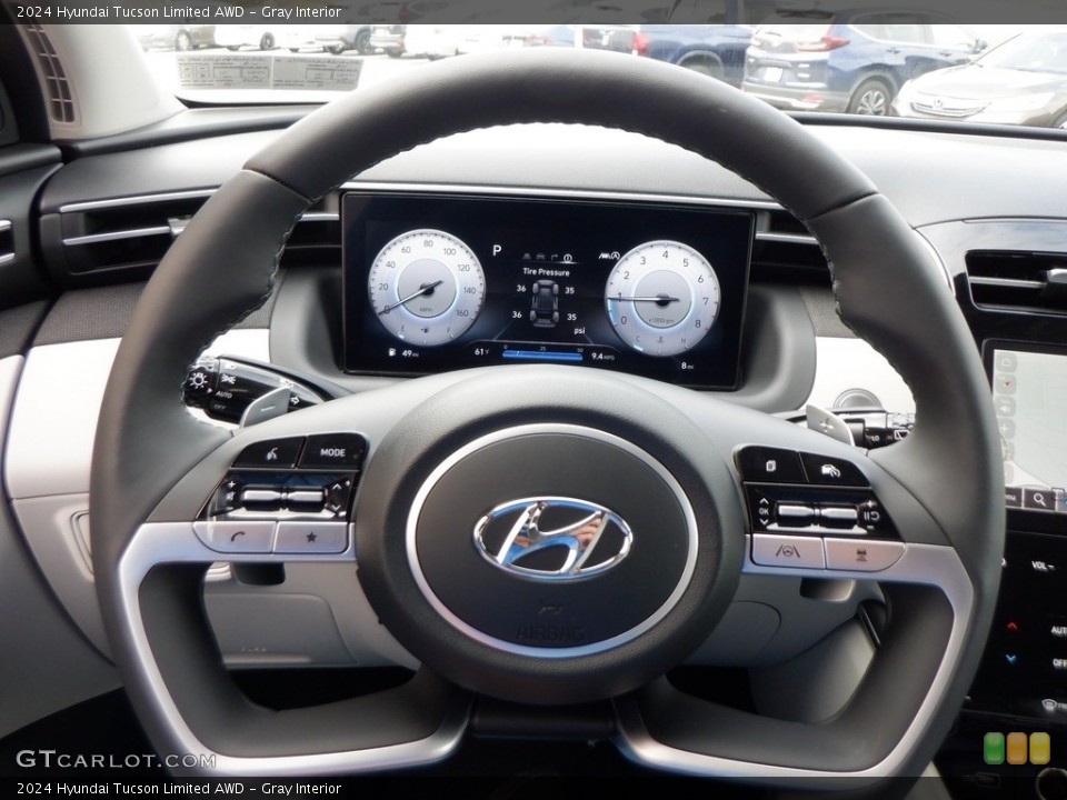 Gray Interior Steering Wheel for the 2024 Hyundai Tucson Limited AWD #146661896