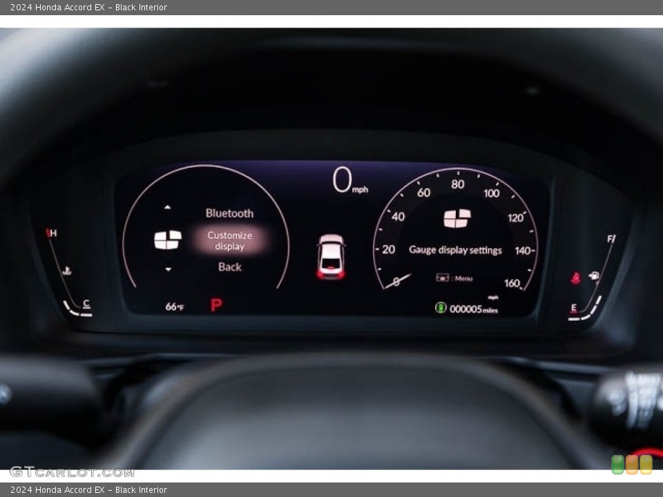 Black Interior Gauges for the 2024 Honda Accord EX #146662101