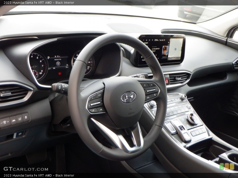 Black Interior Dashboard for the 2023 Hyundai Santa Fe XRT AWD #146662704