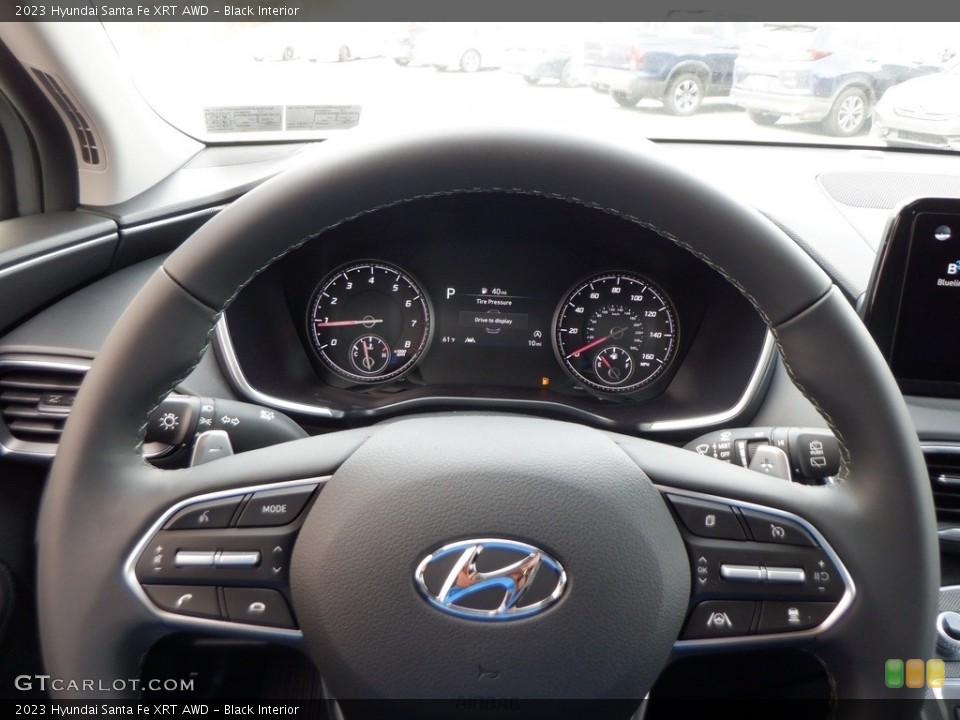 Black Interior Steering Wheel for the 2023 Hyundai Santa Fe XRT AWD #146662794