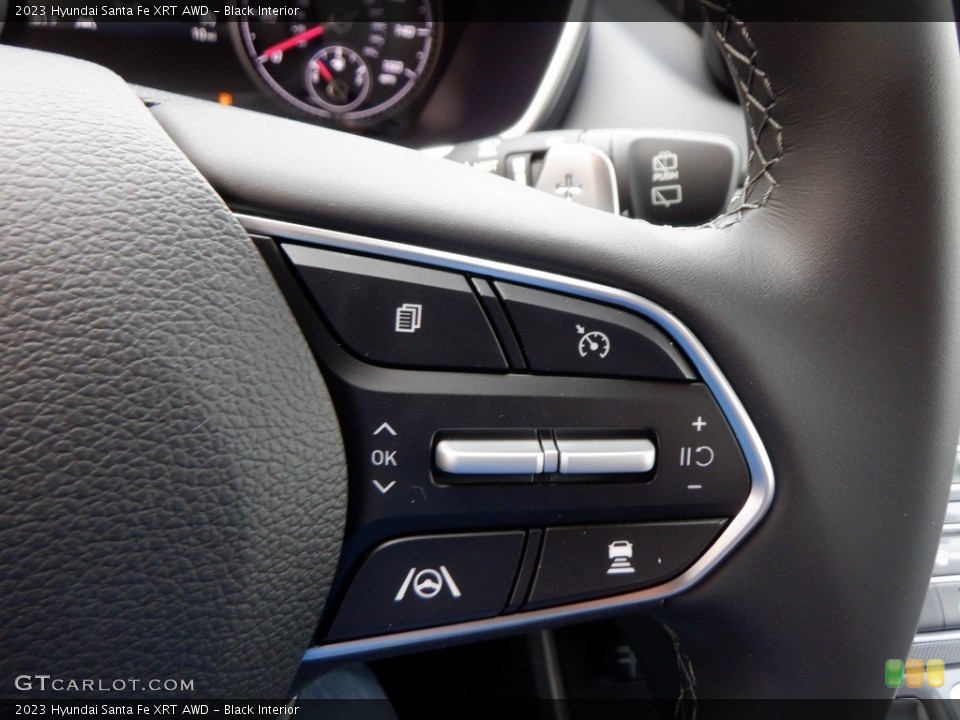 Black Interior Steering Wheel for the 2023 Hyundai Santa Fe XRT AWD #146662812