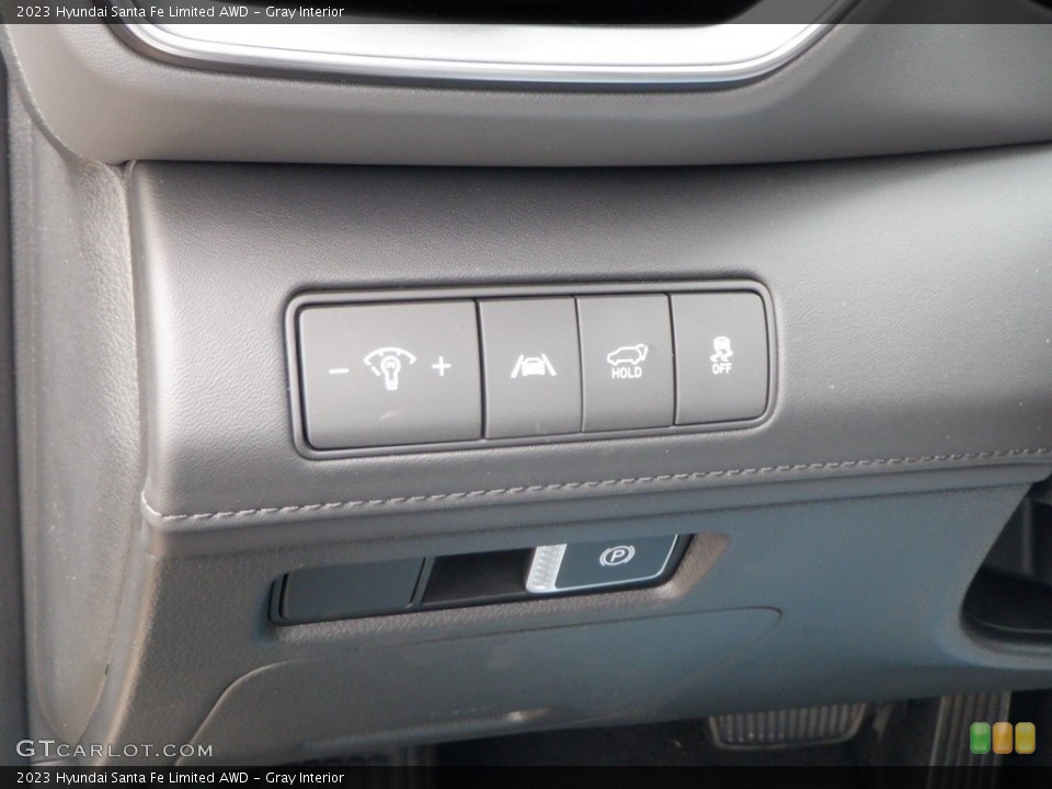 Gray Interior Controls for the 2023 Hyundai Santa Fe Limited AWD #146662997
