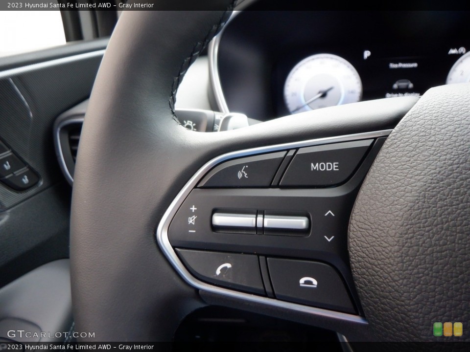 Gray Interior Steering Wheel for the 2023 Hyundai Santa Fe Limited AWD #146663115