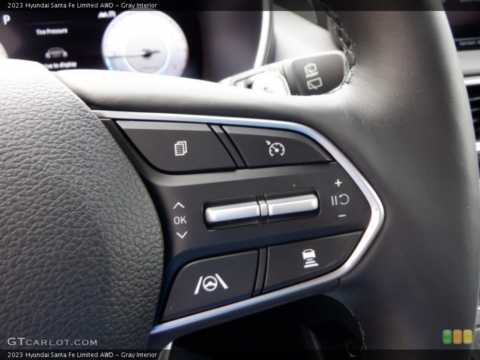Gray Interior Steering Wheel for the 2023 Hyundai Santa Fe Limited AWD #146663123
