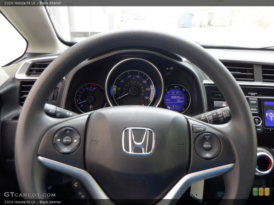 Black Interior Steering Wheel for the 2020 Honda Fit LX #146663330