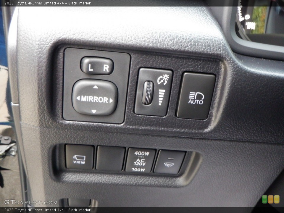 Black Interior Controls for the 2023 Toyota 4Runner Limited 4x4 #146663387